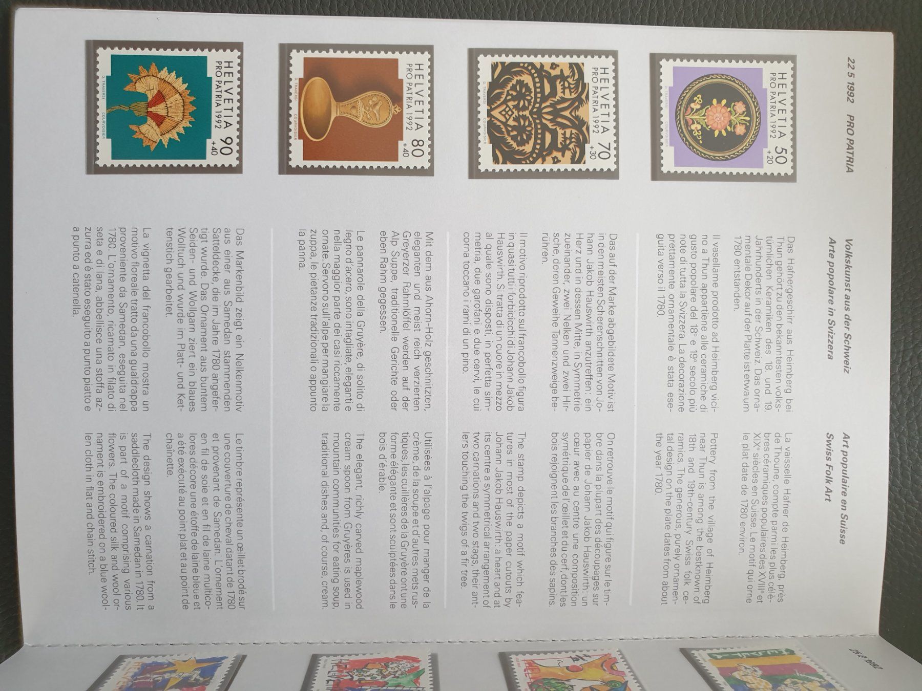 Alle Briefmarken: Jahresbuch CH Briefmarken 1992 postfrisch top – Neu (gemäss Beschreibung) aus Frauenfeld von Kasico 5