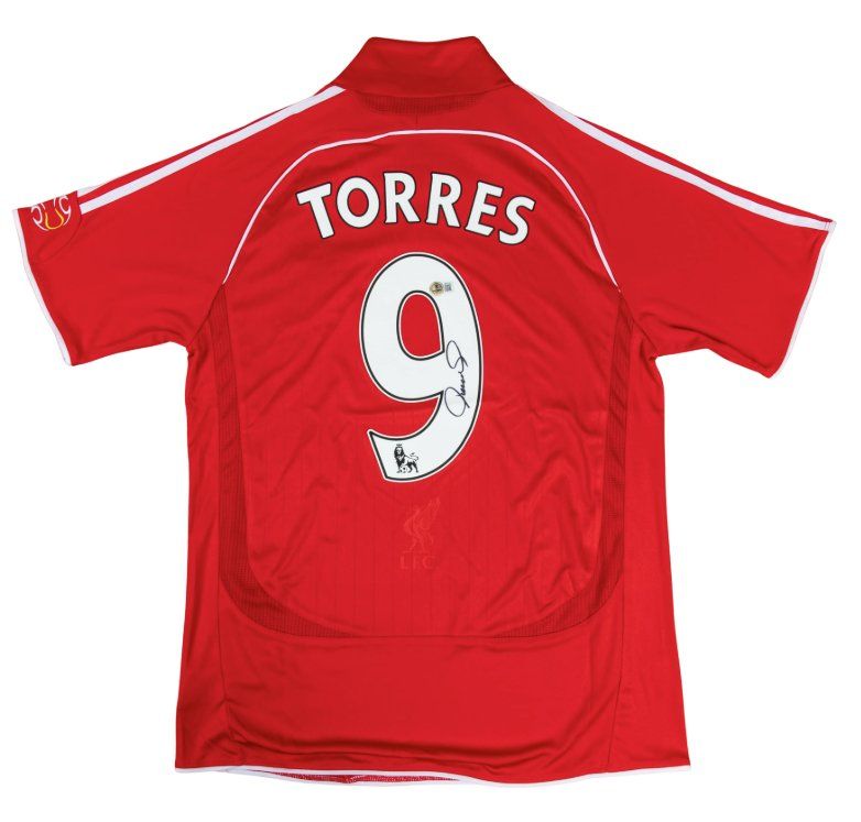 Fernando Torres Signed Jersey Beckett (Gebraucht)