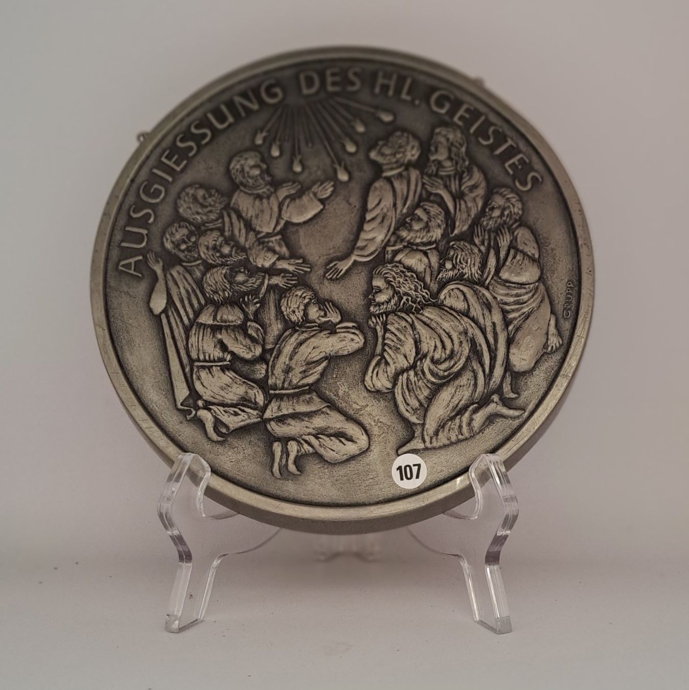 Piatti: Zinn-Reliefs "Neues Testament" 8 herrliche Teller – Nuovo (secondo la descrizione) da Sta. Maria V. M. venduto da saira2017 7