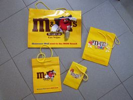 4 x M & M Las Vegas World next MGM Papiertaschen Shoppingbag