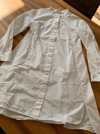 COS Blusenkleid Longbluse weiss Gr. 34