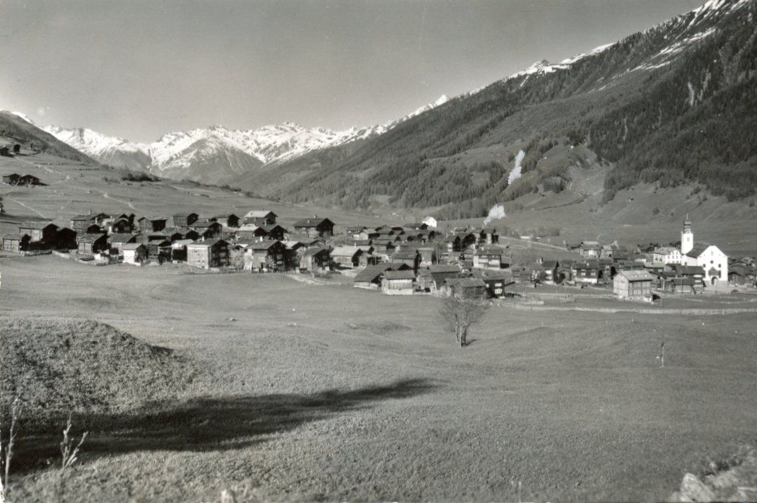 Cartoline postali: Reckingen   VS  mit Muttenhörner    um 1960 – Usato da Brig venduto da Valcards54