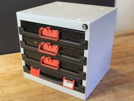 Würth Orsy 100 Schubladenelement mit 4 Auszügen und Boxen
