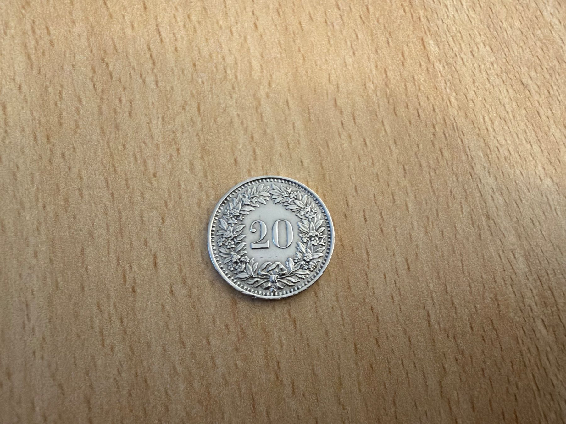 Alle Münzen: 20 Rappen Münze 1944 – Gebraucht aus Brügg BE von Pitsch445 1
