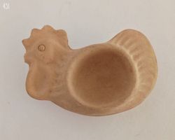 Vintage Eierbecher Huhn aus Ton