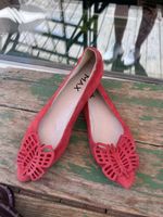 Ballerinas Max Leder koralle super Zustand Gr.38