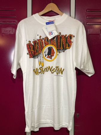 "NWT" VINTAGE 1994 WASHINGTON REDSKINS NFL T-SHIRT Sz: M