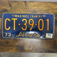 🇨🇦 1973 Vintage Autoschild - Alberta CT-39-01 - Kanada