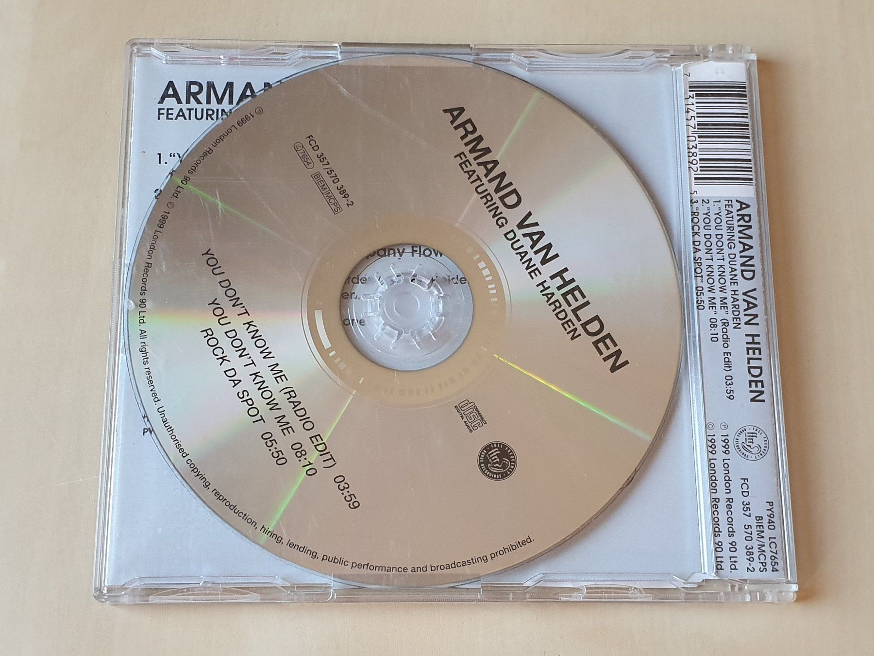 CDs: Armand van Helden you dont know me – Gebraucht aus Stansstad von collectorsshop 1