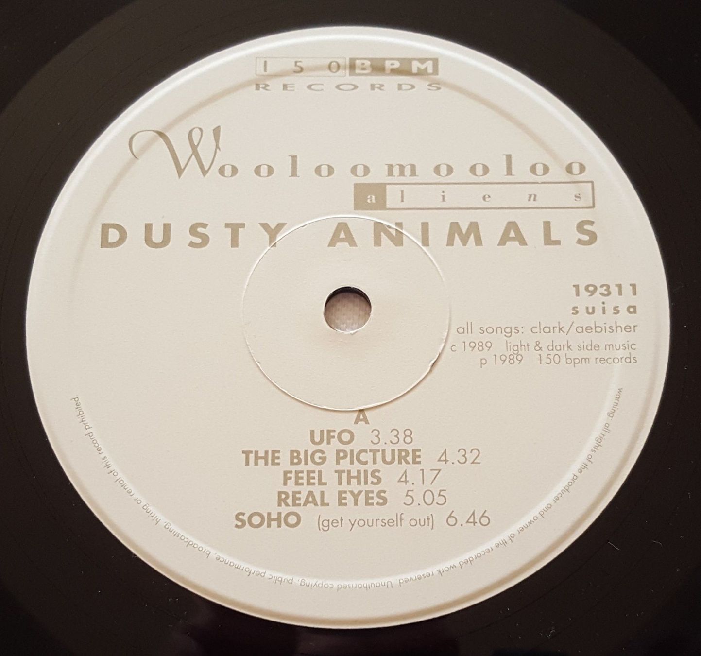 Schallplatten: Wooloomooloo Aliens – Dusty Animals - 1989 - CH First Press – Gebraucht aus Uster von Zardodel 4