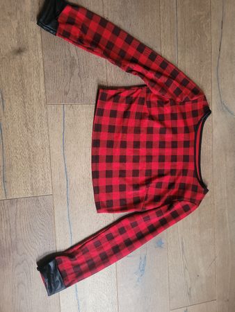 Karo Pulli tartan Streifen Schottenmuster Punk Gothic Gr M