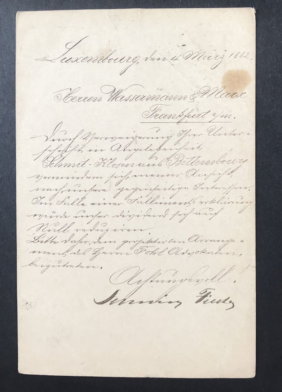 Tutti i francobolli: ANTIKE POSTKARTE LUXENBURG 1882 – Usato da Ostermundigen venduto da Kari1937 1