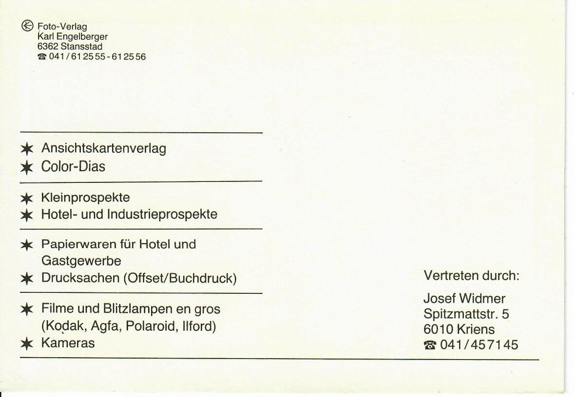 Ansichtskarten: Stansstad – Gebraucht aus Hochdorf von Ziegel-16 1