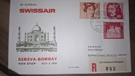 Swissair Geneva - Bombay 02.11.1969