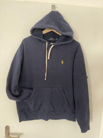 Polo Ralph Lauren Hoodie, Gr M, Dunkelblau, Boxy fit, y2k