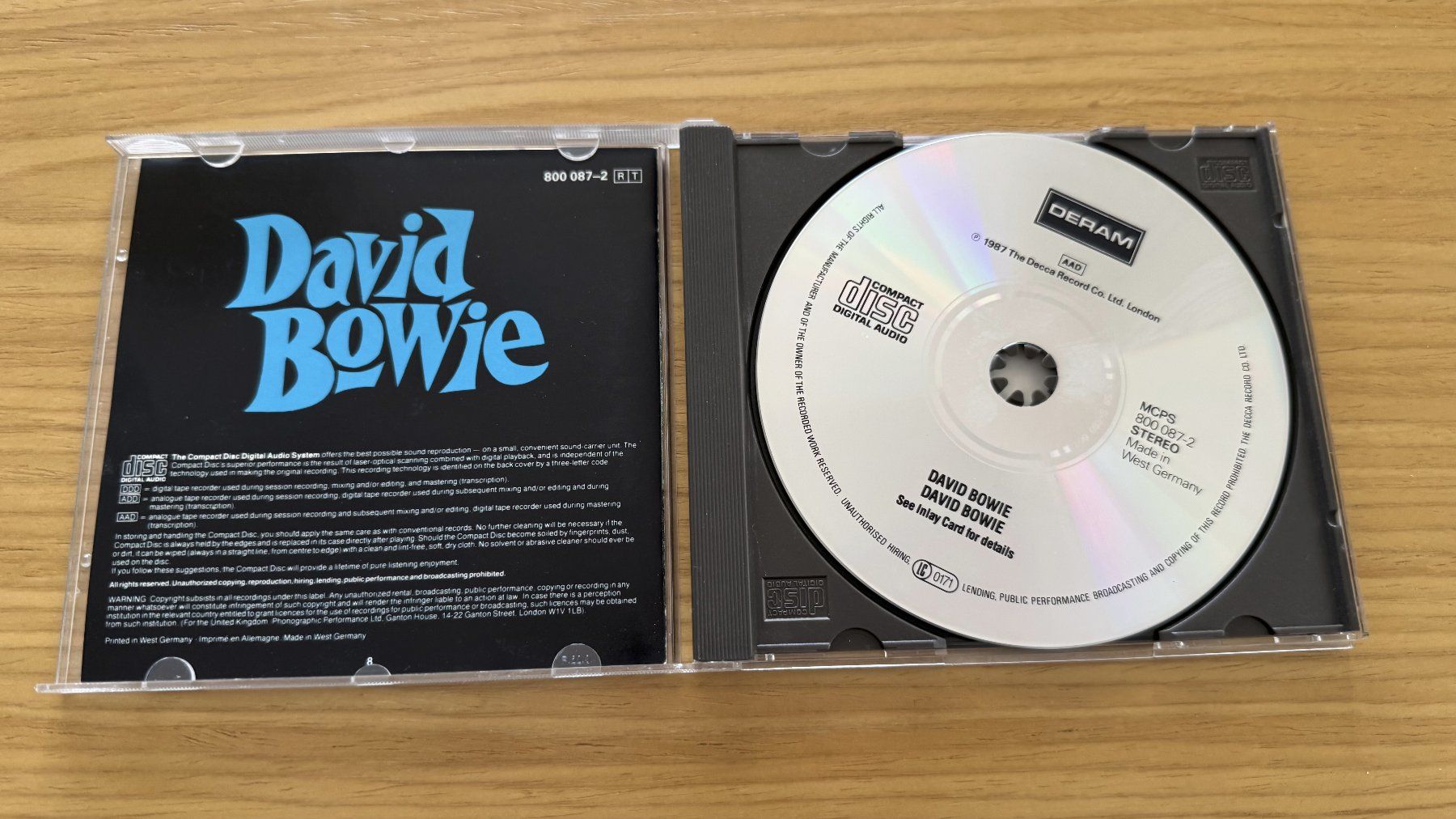 CD: David Bowie - David Bowie – Usato da Fällanden venduto da Escheli 2