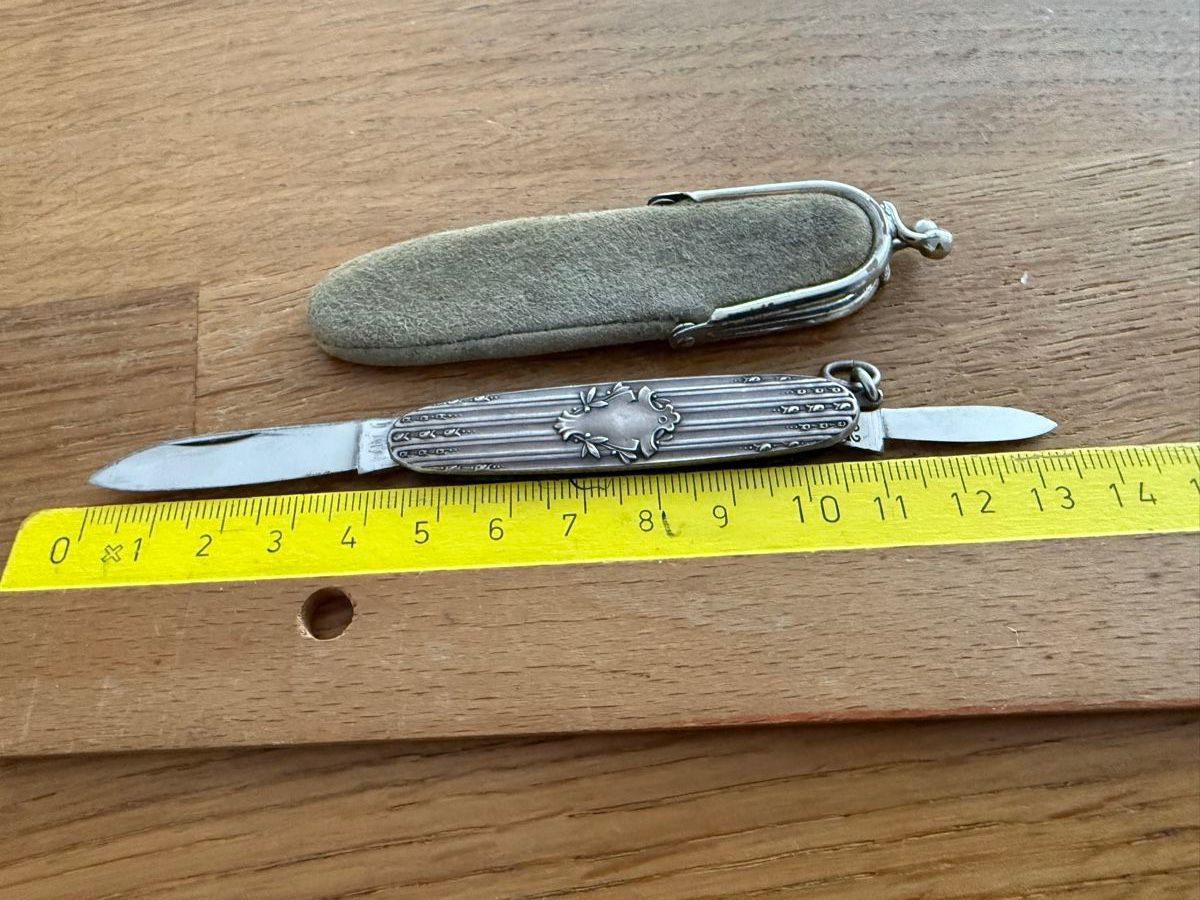 Taschenmesser: Antikes Silber Taschenmesser, 900er Silber – Gebraucht aus Goldach von Messerguru 7