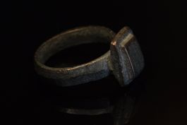 Frühmittelalterlicher versilberter Fingerring ca. 6.–10. Jh.