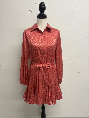 Kilky Blusenkleid Gr. S altrosa Minikleid Leo langarm Kleid