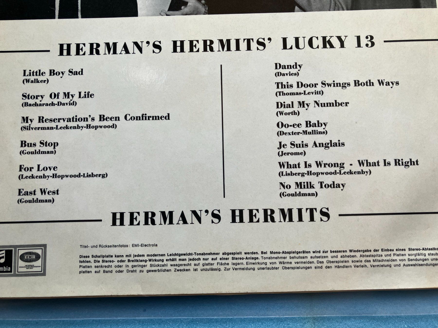 Dischi in vinile: Herman's Hermits – Usato da Aarwangen venduto da Jukebox3 3