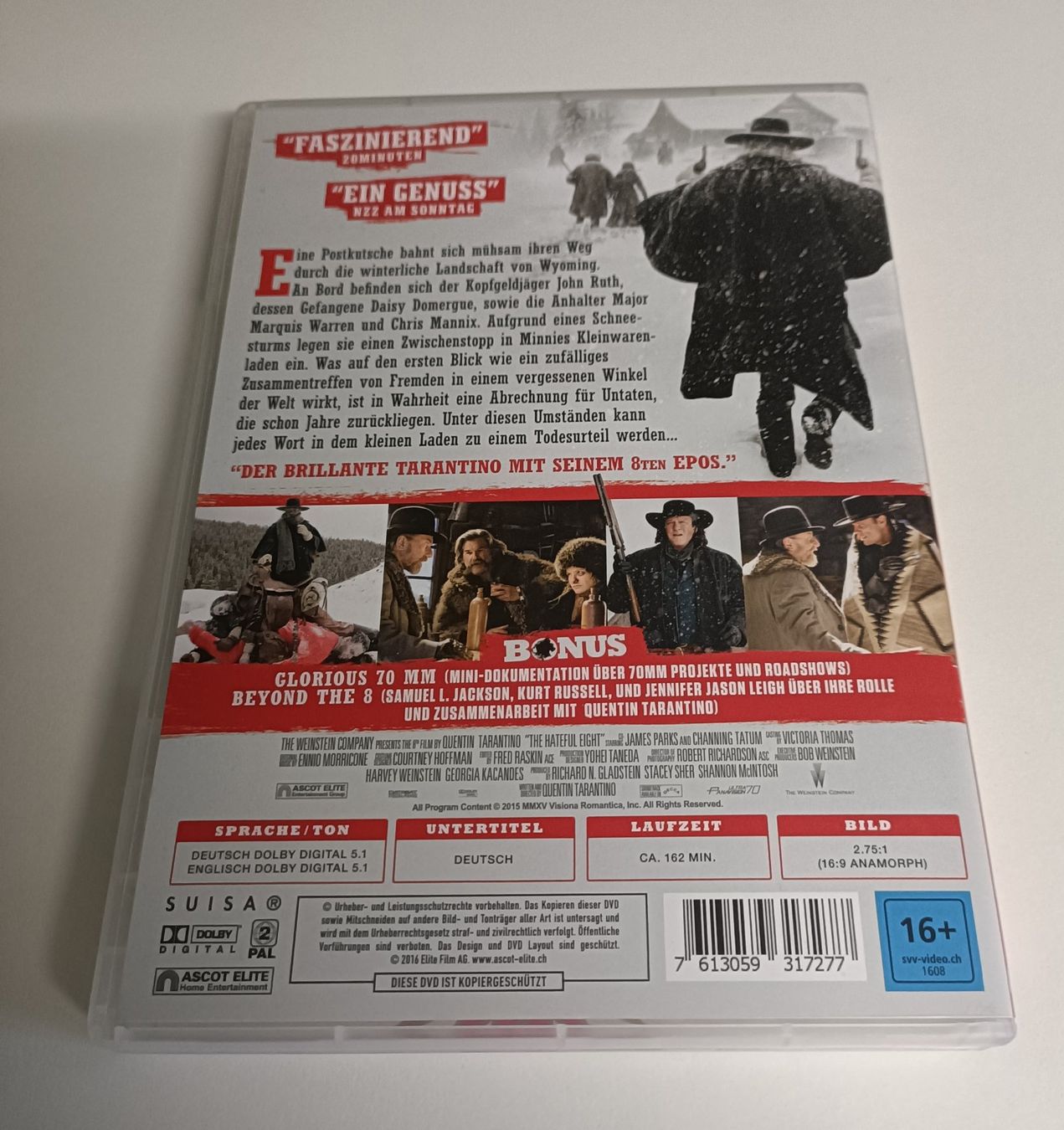 Tous les DVDs: The Hateful 8 - Quentin Tarantino – D'occasion à Köniz par Movieportal007 1