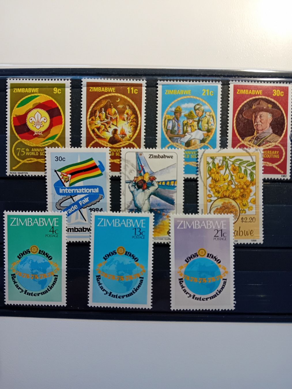 Tous les timbres: Zimbabwe Briefmarke  – D'occasion à speicherschwendi par stephanshorn10 1