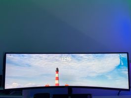 Monitor Samsung Curved 49" Odyssey CRG9 mit Zubehör