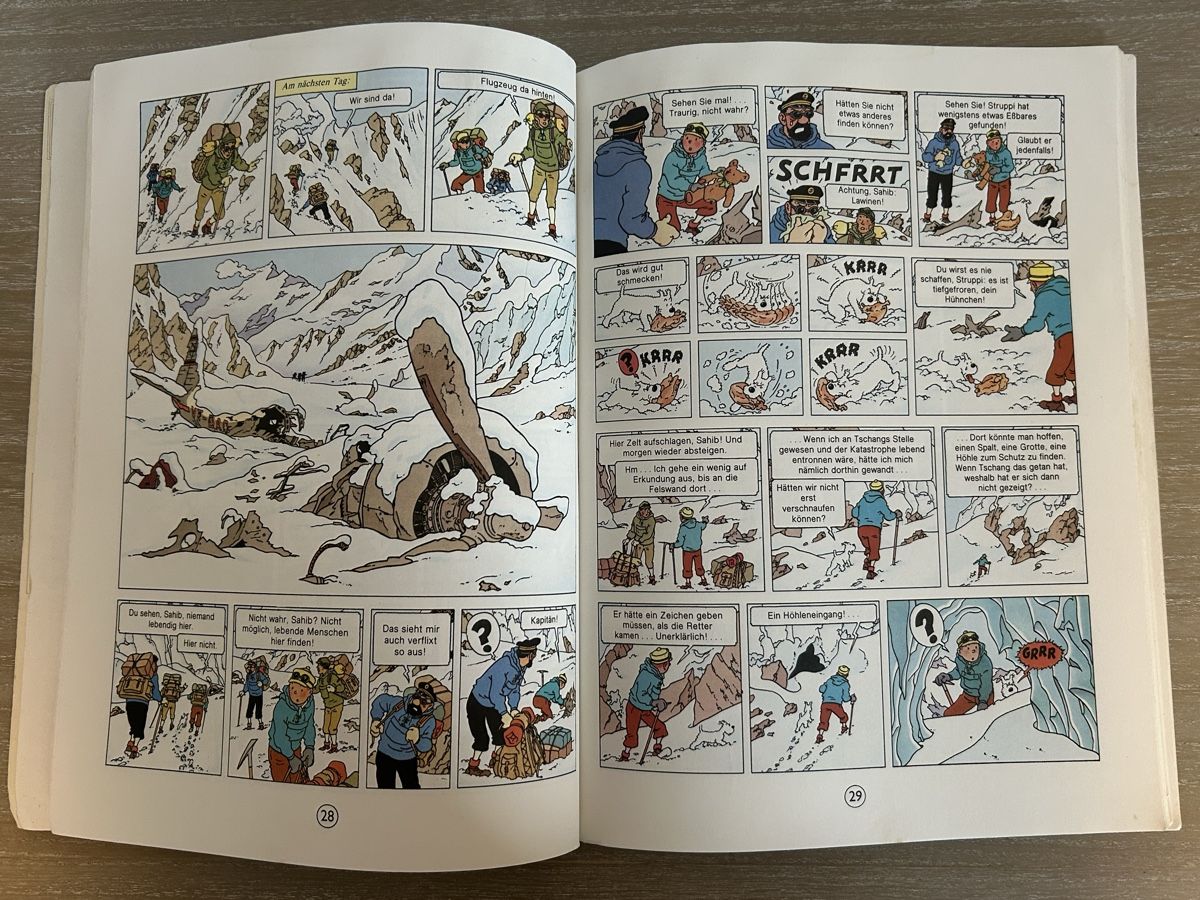 Fumetti: Tim und Struppi - Tim in Tibet - Comic Carlsen 1980  – Usato da Wolhusen venduto da eve_m6cg 2