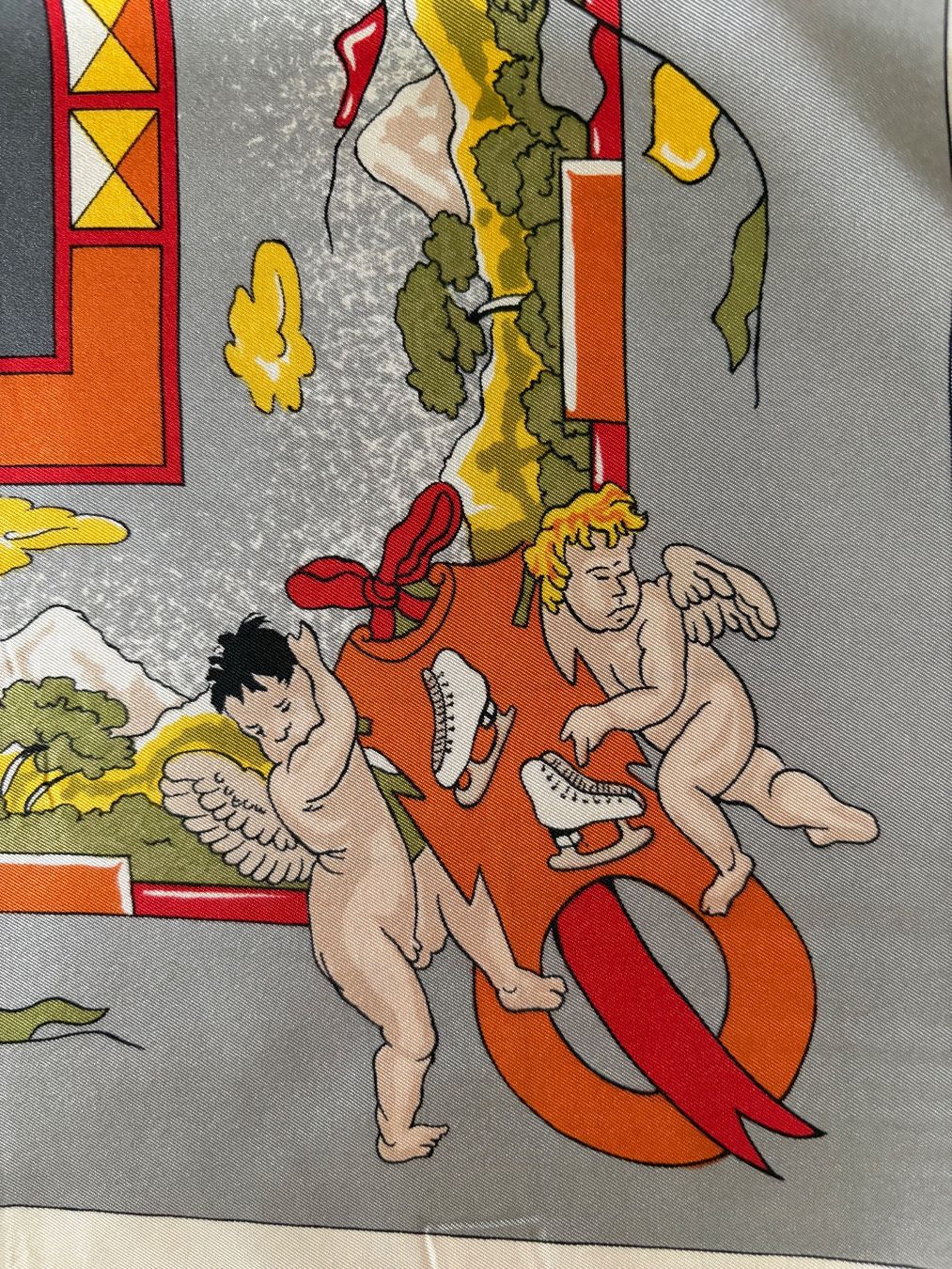 Foulard & Sciarpe: Seidenfoulard Eiskunstlauf – Usato da Luzern venduto da Lampion 4