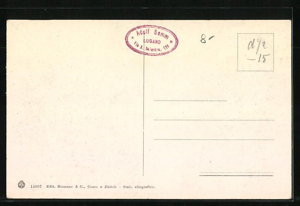 Cartoline postali: AK Lugano, Panorama e Monte Br – Usato da Berlin venduto da bartko-reher 1
