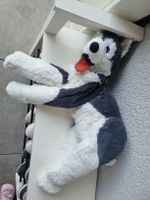 Plüschtier Husky Hund weich grau weiss Ikea guter Zustand 