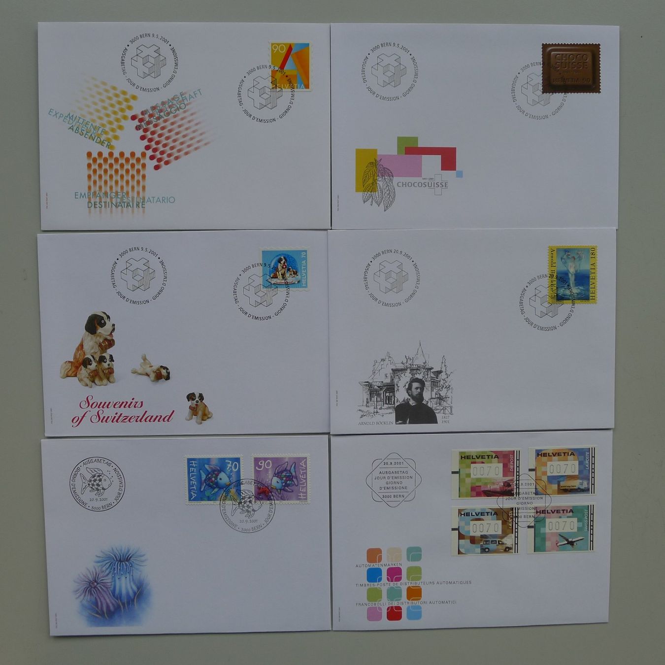 Tutti i francobolli: 2000-2004, FDC Sammlung, total 103 Stück, neuwertig! – Usato da Sursee venduto da Luzernerraute 5