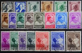 Belgien ex. Kat. 434-461 gest. 1936/37