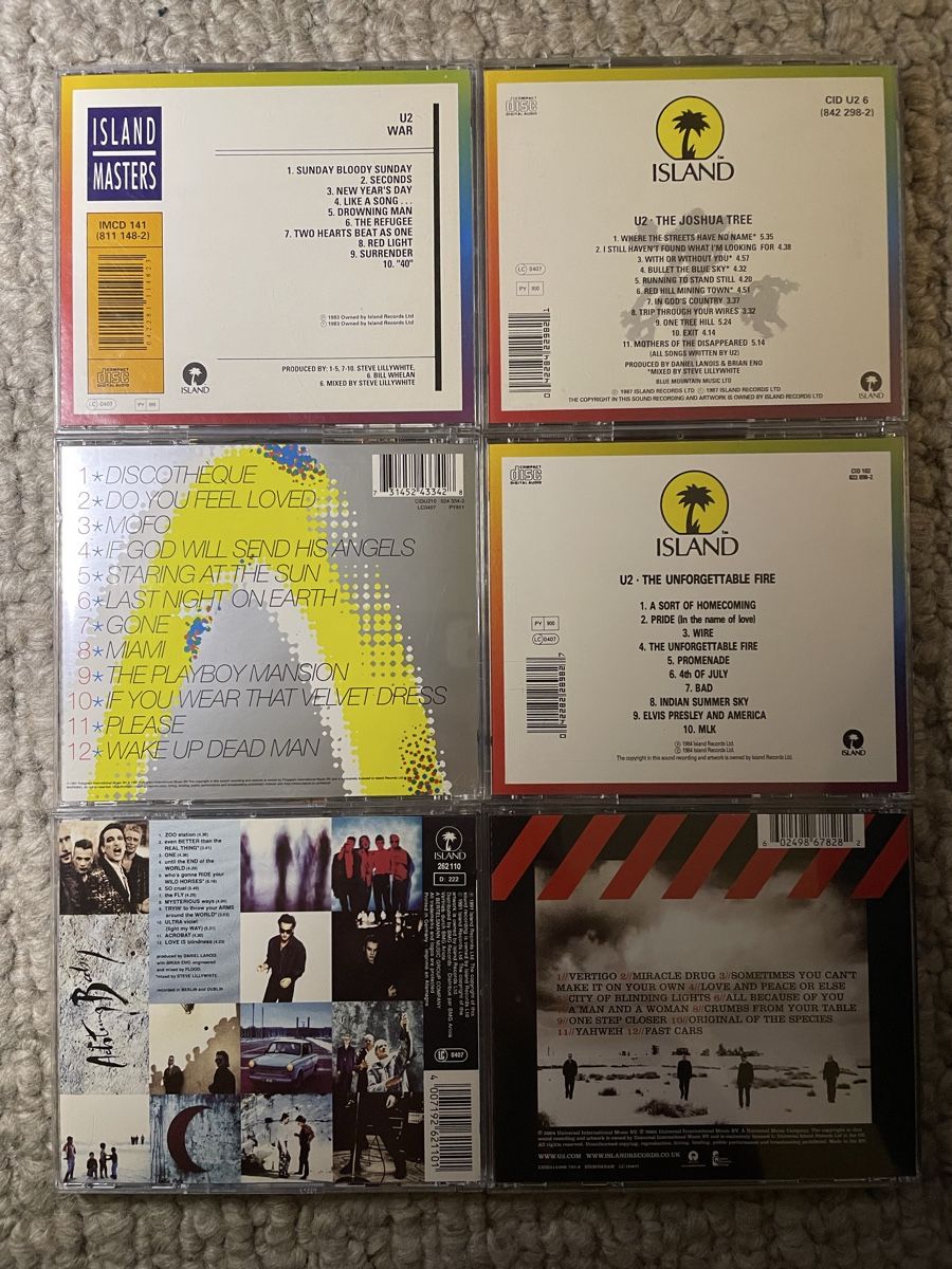 CDs: 6x U2 – Gebraucht aus Reinach AG von trigger7811 1