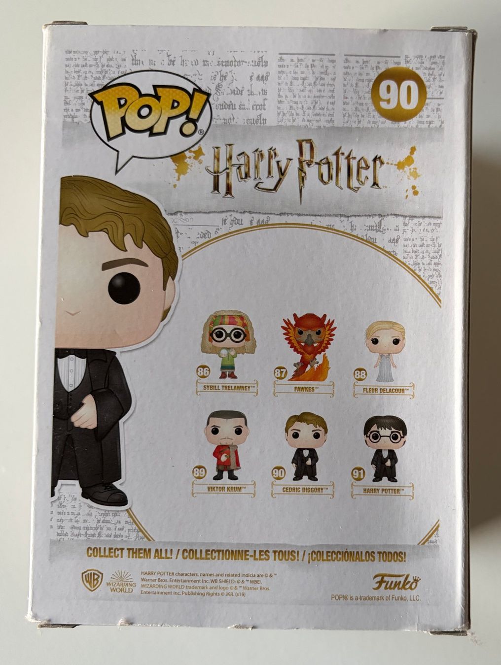 Funko Statuette: Funko Pop - Cedric Diggory - Yule Ball - 90 – Nuovo e nell'imballaggio originale da Grand-Lancy venduto da alf_8dk7 5