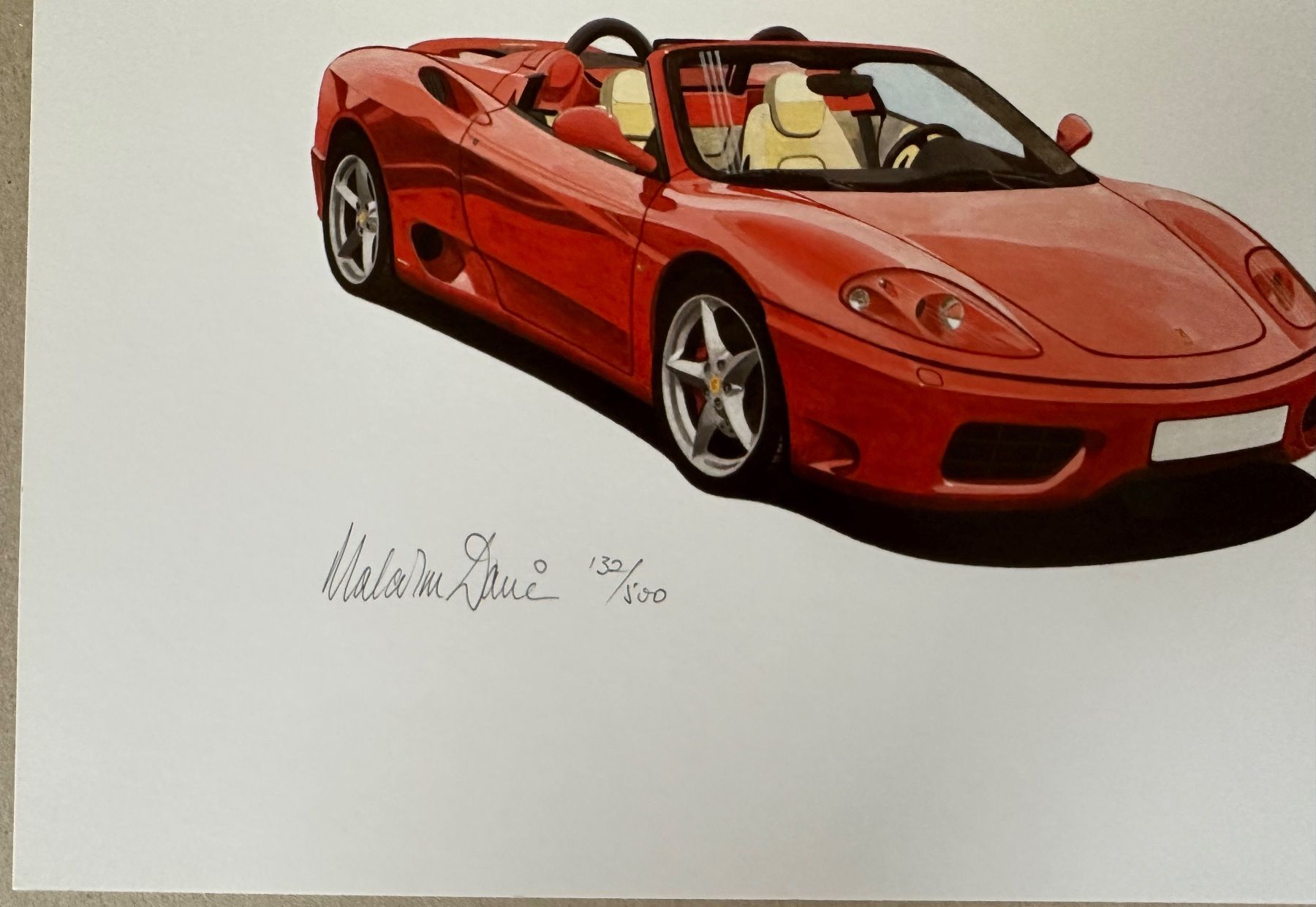Foto & Immagini: Malcom: Ferrari 360 Modena, signiert 132/500 – Nuovo (secondo la descrizione) da Meilen venduto da Smgdesign 1