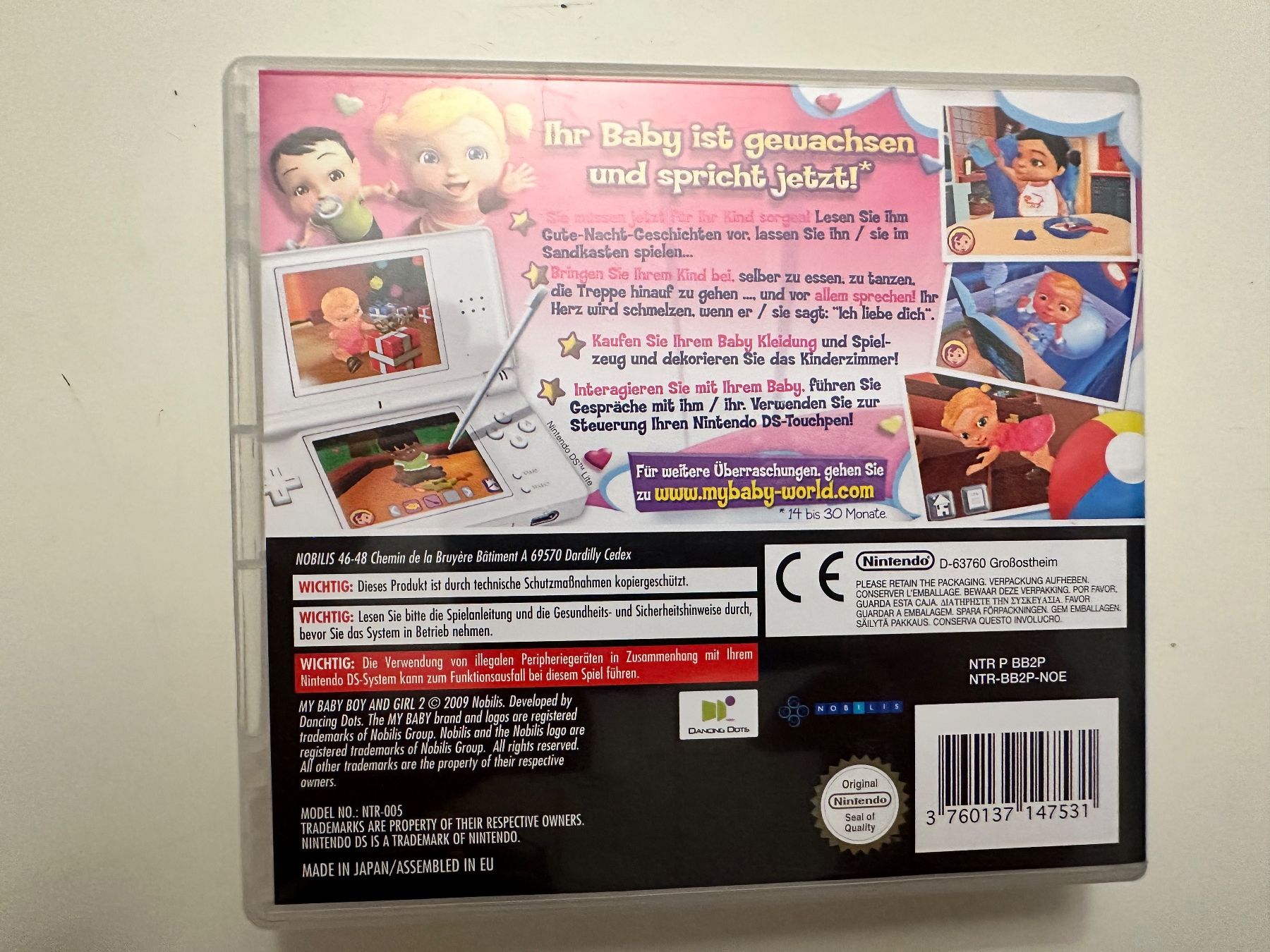 Nintendo Giochi: NINTENDO DS GAME MY BABY 2 – Usato da Münsingen venduto da Ganjam 2