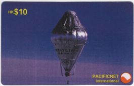 Piccard im Breitling Heissluftballon bei der Weltumrundung