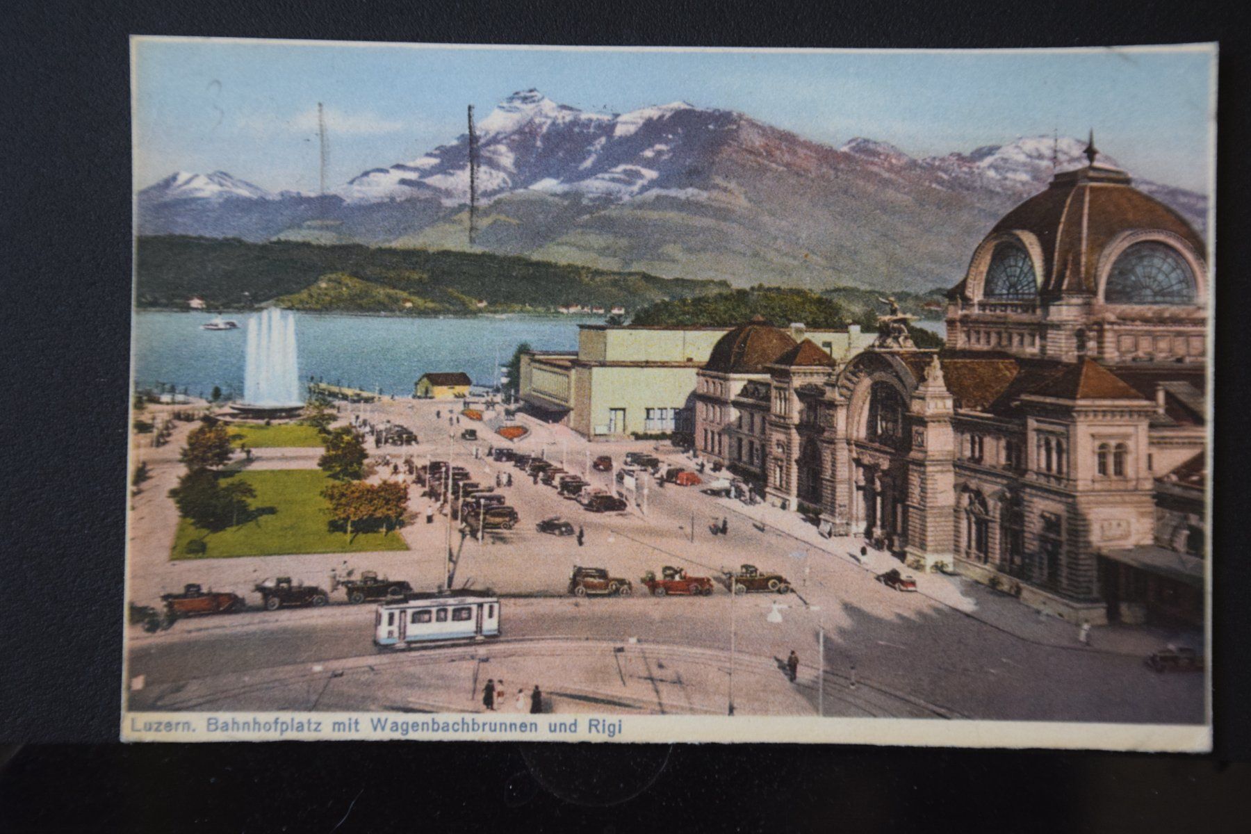 Cartoline postali: AK Luzern, Bahnhof 1938 – Usato da Luzern venduto da CH2018