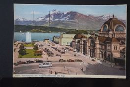 AK Luzern, Bahnhof 1938