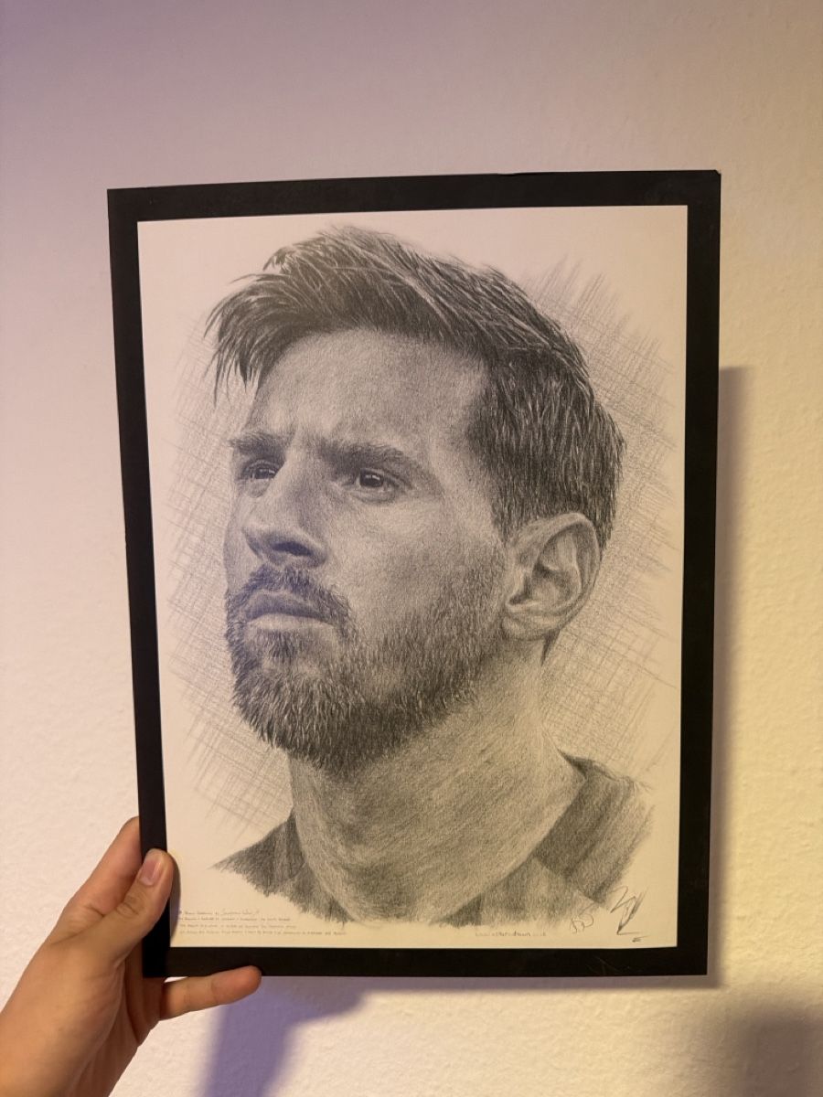 Dipinti: Messi Bild Handgezeichnet  – Usato da Ebnat-Kappel venduto da ami_6btd