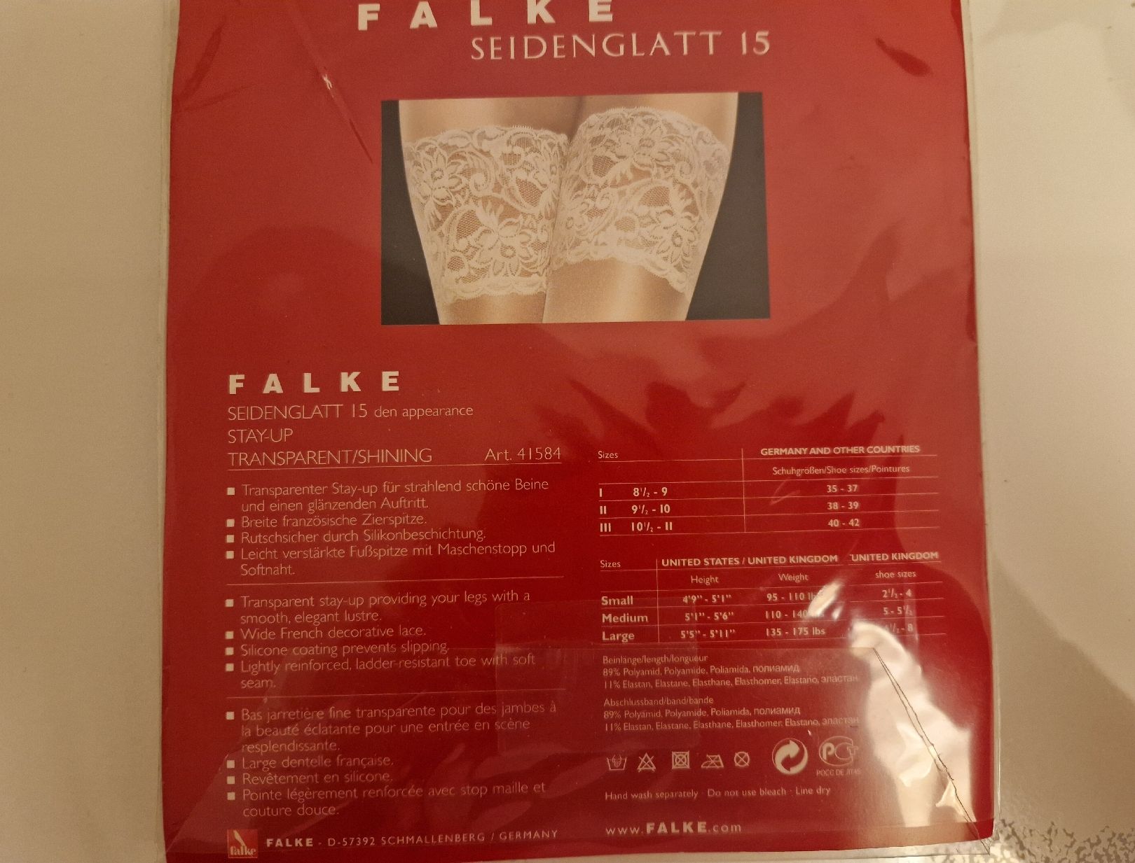 Falke Calze & Collant: FALKE Strümpfe 40 42 – Nuovo e nell'imballaggio originale da Bünzen venduto da Milly32 1