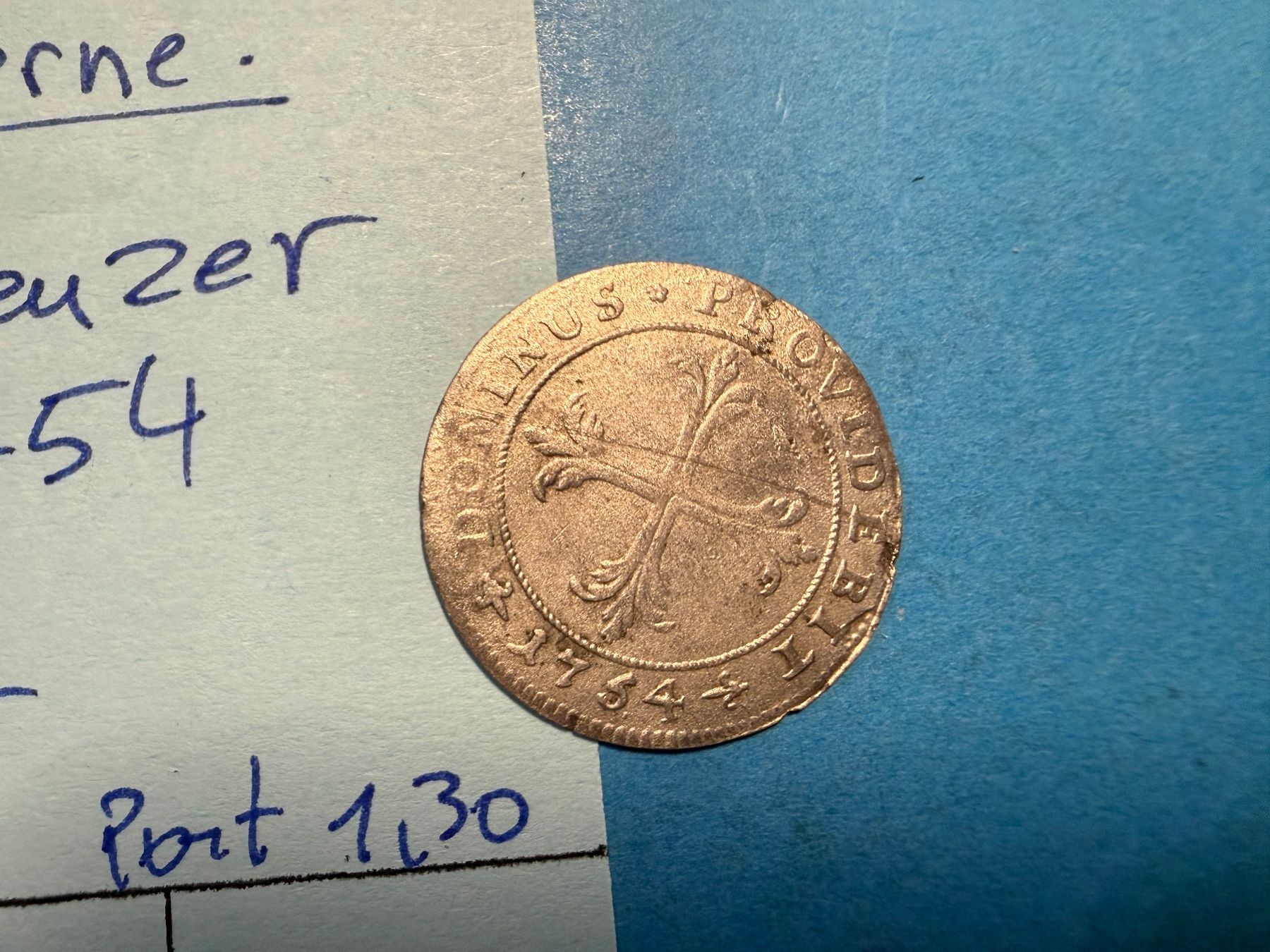 Alle Münzen: BERNE : 4 KREUZER 1754 - rare – Gebraucht aus genève von GEnumist 2