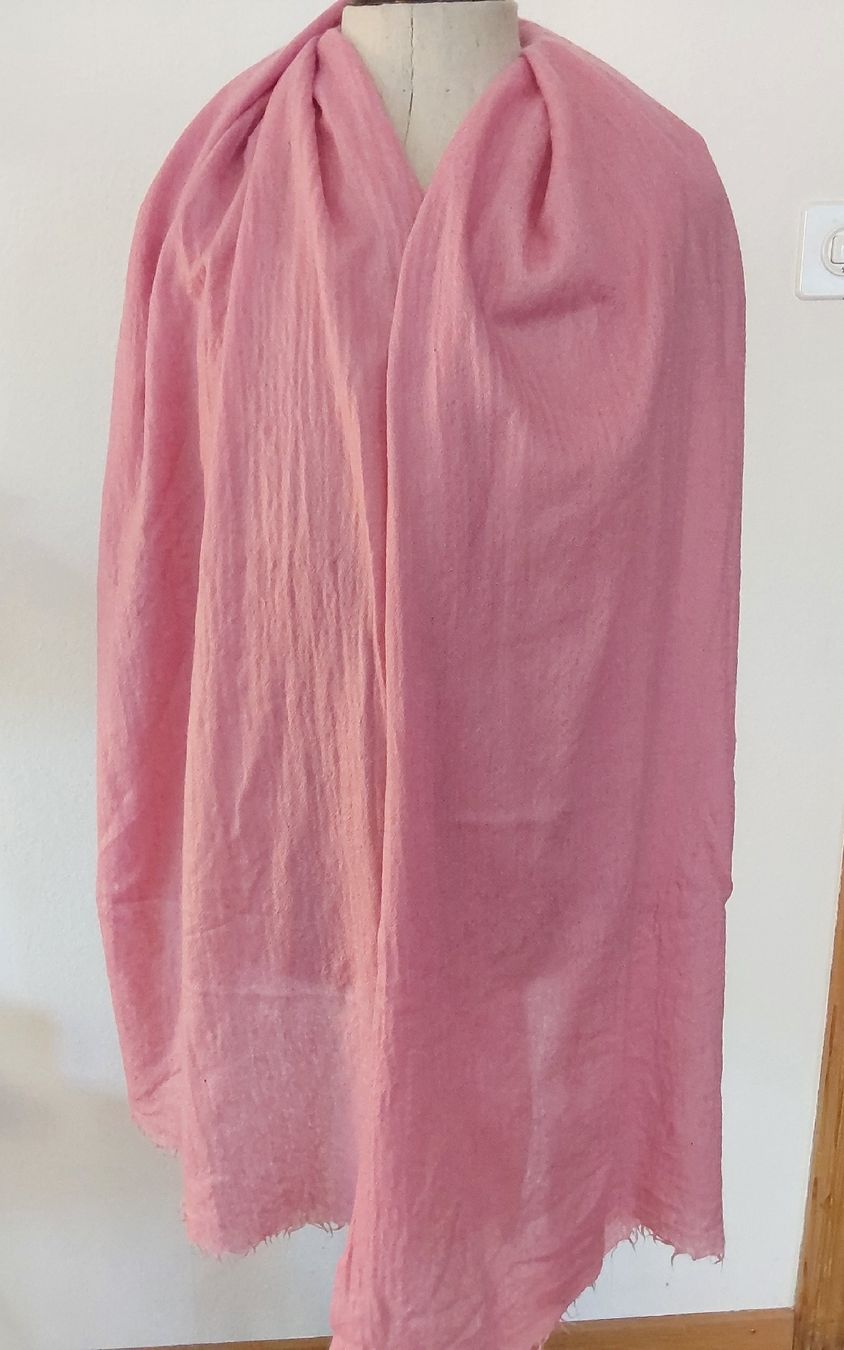 Foulard & Sciarpe: Schal Kaschmir rosa Handmade in India – Nuovo (secondo la descrizione) da Köniz venduto da scopello12 1