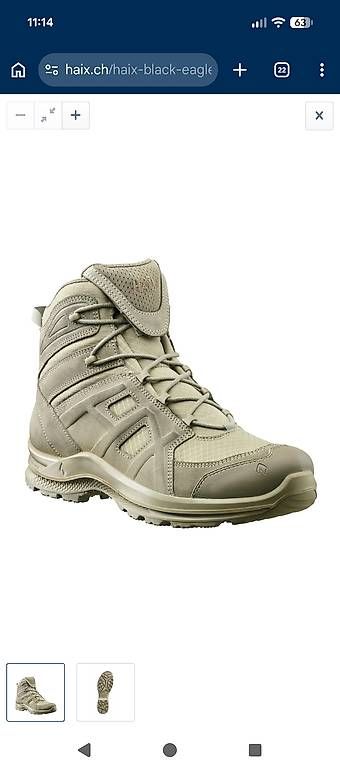 Herrenschuhe: HAIX Black Eagle Athletic 2.0 V T mid/desert – Gebraucht aus Eichberg von san_5grt