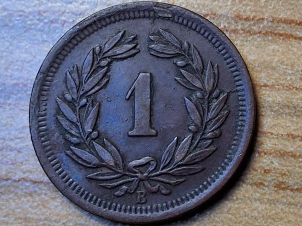 Tutti le monete: 1 Rappen 1904 - SELTEN! – Usato da Münchenstein venduto da purbach1 7
