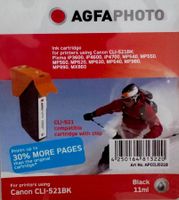 Druckerpatrone Tintenpatrone AGFAPHOTO CLI-521BK Schwarz 11m