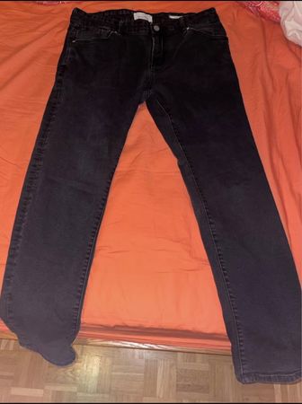 Jeans noirs slim fit taille 46