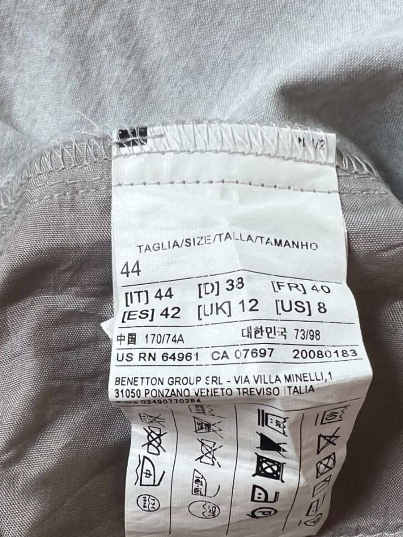 Benetton Pantaloni: Benetton Damen Hose in Gr. 38, Hellgrau – Usato da Worb venduto da farben20zauber 6