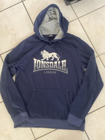 Lonsdale Hoody Kapuzenpulli dunkelblau Gr.M/L neuwertig 